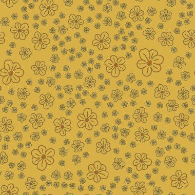 Yeni basit soyut geometrik seamless modeli ile arka plan için çiçekler