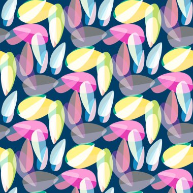 Parlak arka plan Dikişsiz desen çok renkli yapraklarda.