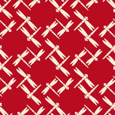 Dekoratif renkli seamless modeli ile şirin yusufçuk