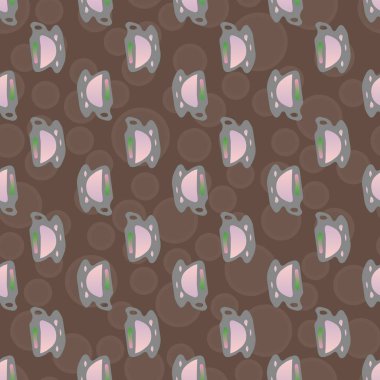 Bardak kahve veya çay arka plan seamless modeli üzerinde noktalı.