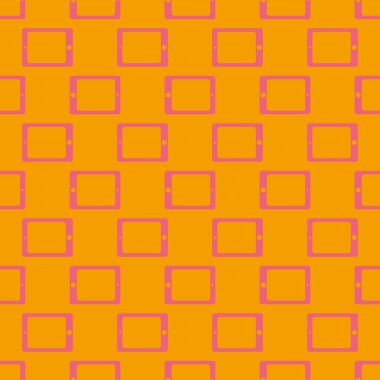 Akıllı telefon veya elektronik tablet Dikişsiz desen arka plan.