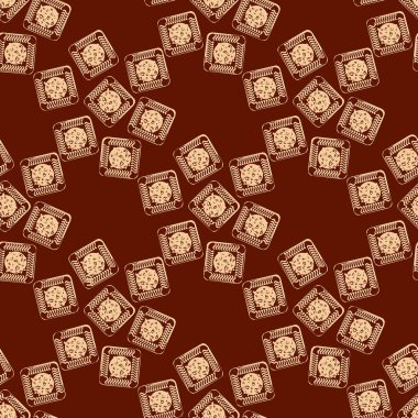 Tanımlama bilgilerini seamless modeli. tatlı tatlı yiyecek, arka plan illüstrasyon.