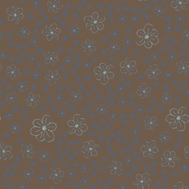 Yeni basit soyut geometrik seamless modeli ile arka plan için çiçekler