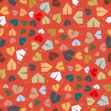 çizgi film kamp çadırları ile renk seamless modeli