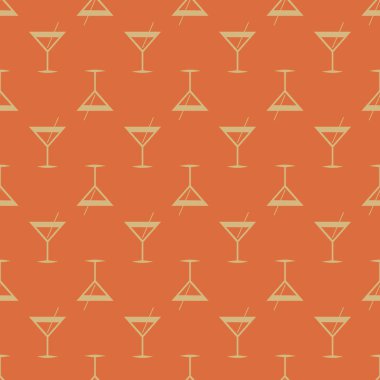 Tropikal kokteyl renkli seamless modeli