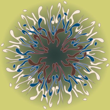 Yeni simetrik soyut mandala. Duvar kağıdı, desen dolgularını, web sayfaları, yüzey dokuları için dekoratif nesne-ebilmek var olmak kullanılmış.