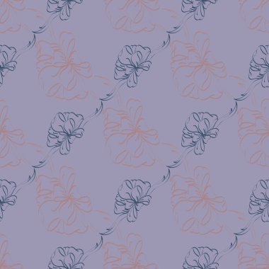 Çok renkli yay ve kurdeleler parlak seamless modeli.