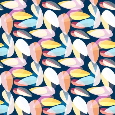 Parlak arka plan Dikişsiz desen çok renkli yapraklarda.