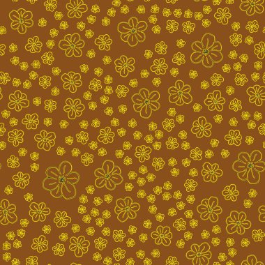 Yeni basit soyut geometrik seamless modeli ile arka plan için çiçekler