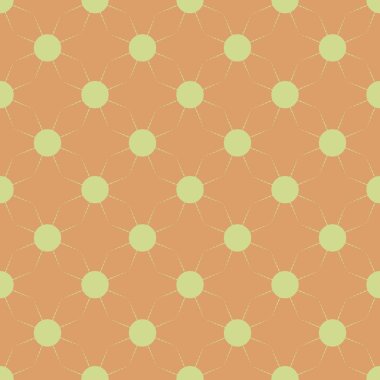 Çok renkli basit geometrik güneş ile Seamless modeli.