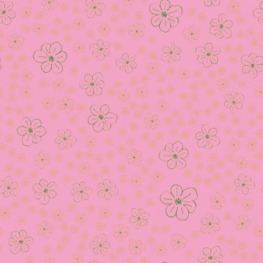 Yeni basit soyut geometrik seamless modeli ile arka plan için çiçekler