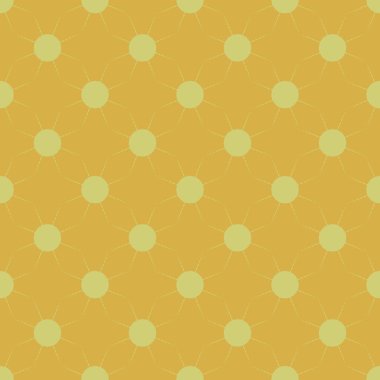 Çok renkli basit geometrik güneş ile Seamless modeli.