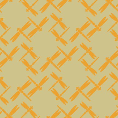 Dekoratif renkli seamless modeli ile şirin yusufçuk