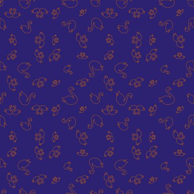 Kuğu renkli parlak seamless modeli