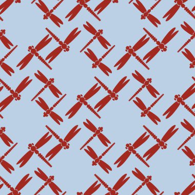 Dekoratif renkli seamless modeli ile şirin yusufçuk