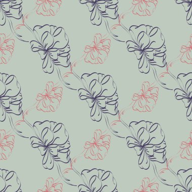 Çok renkli yay ve kurdeleler parlak seamless modeli.