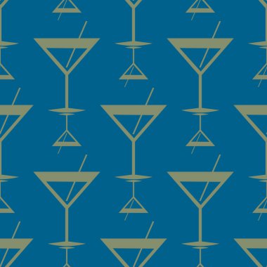 Tropik kokteyller renkli seamless modeli