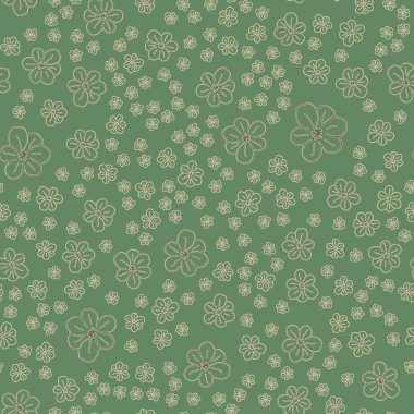 Yeni basit soyut geometrik seamless modeli ile arka plan için çiçekler