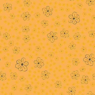 Yeni basit soyut geometrik seamless modeli ile arka plan için çiçekler