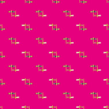 Dekoratif renkli seamless modeli ile şirin yusufçuk