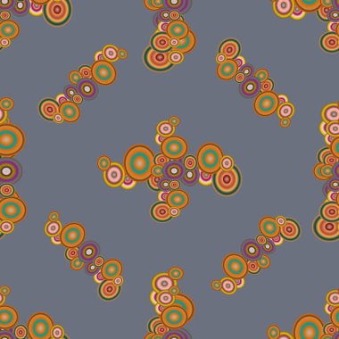 Soyut geometrik renkli seamless modeli daireler ile