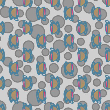 Bardak kahve veya çay arka plan seamless modeli üzerinde noktalı.