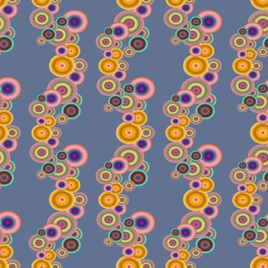 Soyut geometrik renkli seamless modeli daireler, arka plan ile