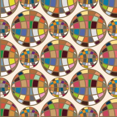 Renk seamless modeli ile işbirliği dünya küre.