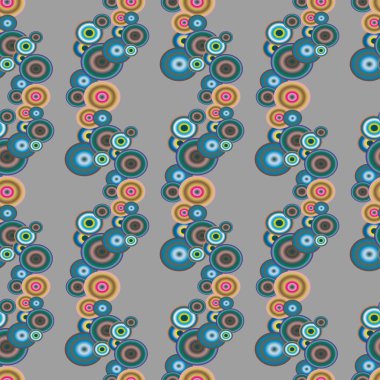 Soyut geometrik renkli seamless modeli daireler, arka plan ile