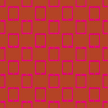 Akıllı telefon veya elektronik tablet Dikişsiz desen arka plan.