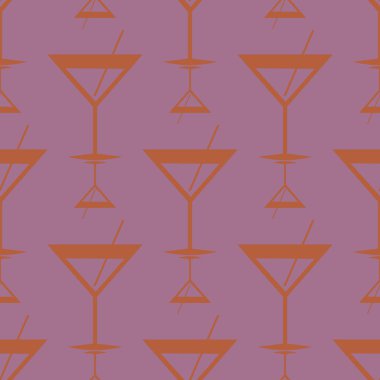 Tropik kokteyller renkli seamless modeli