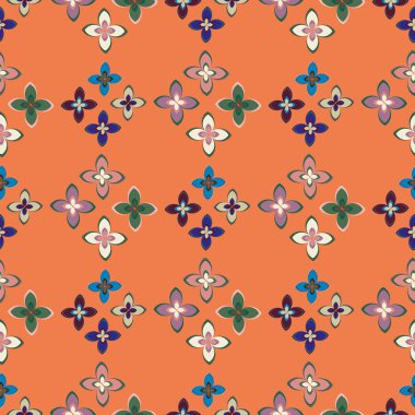 Yeni basit soyut geometrik seamless modeli ile arka plan için çiçekler