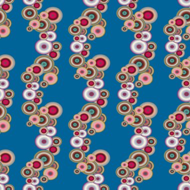 Soyut geometrik renkli seamless modeli daireler, arka plan ile