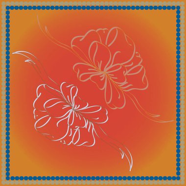 Set çekilmiş yay izole el renk arka plan üzerinde.