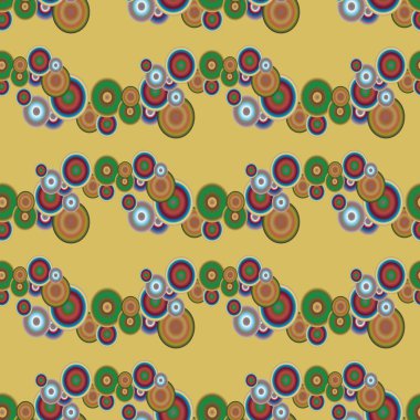 Soyut geometrik renkli seamless modeli daireler, arka plan ile