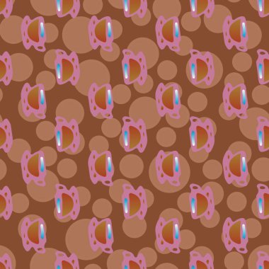 Bardak kahve veya çay arka plan seamless modeli üzerinde noktalı.