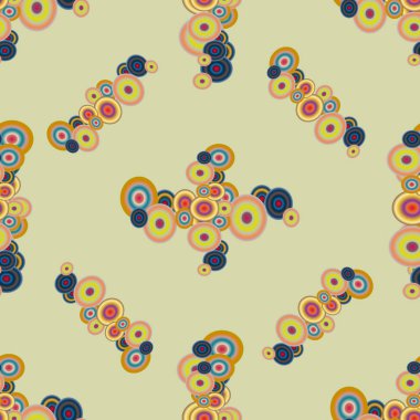 Soyut geometrik renkli seamless modeli daireler ile