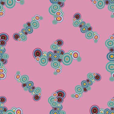 Soyut geometrik renkli seamless modeli daireler ile