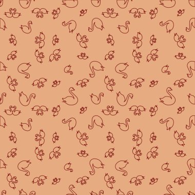 Kuğu renkli parlak seamless modeli