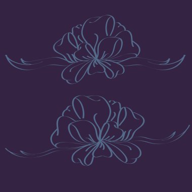 Set çekilmiş yay izole el renk arka plan üzerinde.