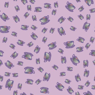 Bardak kahve veya çay arka plan seamless modeli üzerinde noktalı.