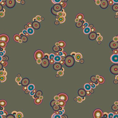 Soyut geometrik renkli seamless modeli daireler ile