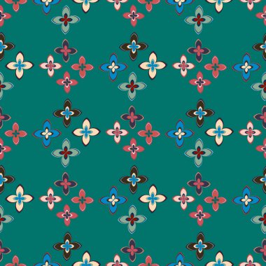 Yeni basit soyut geometrik seamless modeli ile arka plan için çiçekler