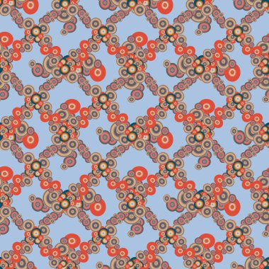 Soyut geometrik renkli seamless modeli daireler, arka plan ile