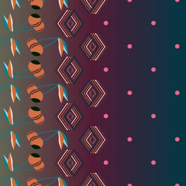 kiraz seamless modeli. Tekstil Ambalaj ve duvar kağıtları için iyi.