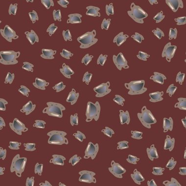 Bardak kahve veya çay arka plan seamless modeli üzerinde noktalı.