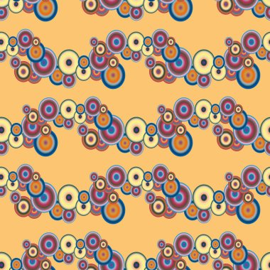 Soyut geometrik renkli seamless modeli daireler, arka plan ile