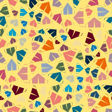 çizgi film kamp çadırları ile renk seamless modeli