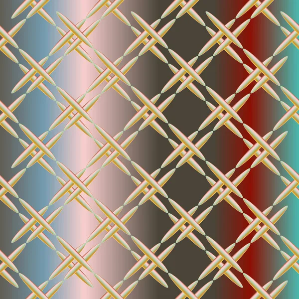 Vector Illustration Corrugated Metal Seamless Pattern — Stock Vector