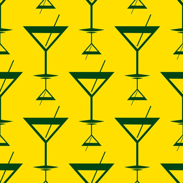 Tropische Cocktails Kleurrijke Naadloze Patroon — Stockvector